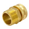 Hooshing 3PCS 3/4" GHT Female to 3/4" NPT Male Garden