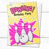 Olivia Samuel 20 x Girls Bowling Birthday Party Invites -