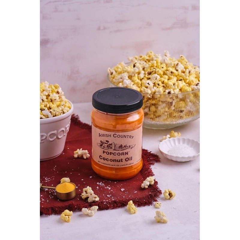 Amish Country Popcorn | Coconut Oil | Vegan, Tree Nut