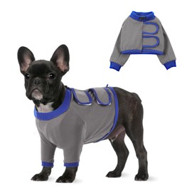 MORVIGIVE Dog Recovery Sleeves for Front Legs,Dog Sleeves to Prevent Licking,Breathable Dog Front Recovery Sleeve Right Left Leg,Dog Leg Sleeve After Surgery for Medium to Large Dogs,Grey M Size