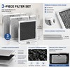 Microwave Charcoal Filter Replacement Kit – 3 Pack Grease Filters