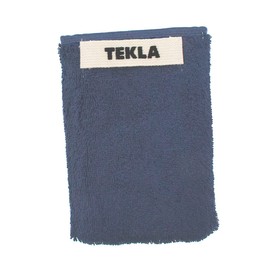 TECLA TERRY TOWELS SOLID Face Towel, 11.8 x 11.8 inches (30 x 30 cm), Navy
