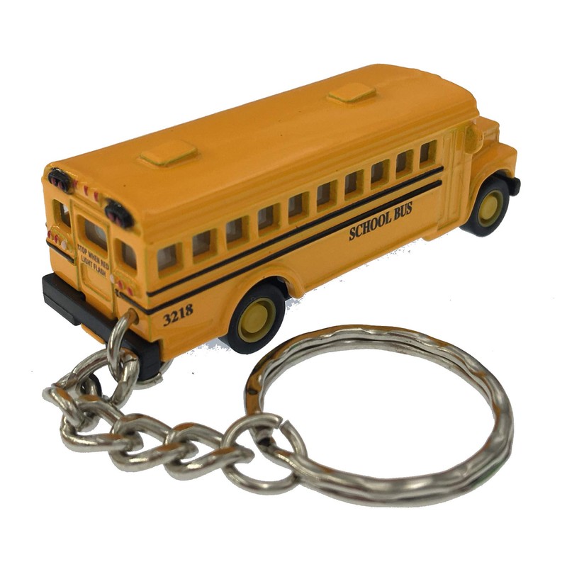 KiNSFUN Classic Mini School Bus 2.5 Inches Die Cast Metal