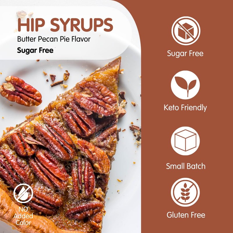 Hip Syrups - Butter Pecan Pie Sugar Free Simple Syrup