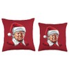 Santa Claus Trump Christmas Art Portrait Graphic Men Women Throw