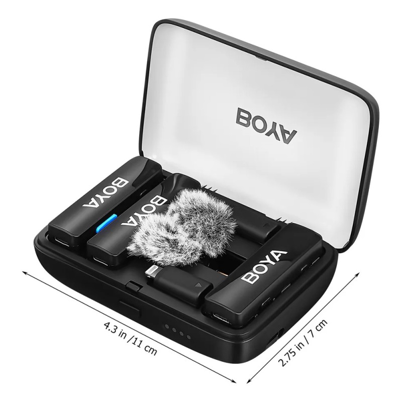 Micrófono De Solapa Boya Boyalink V2.0 Para Usb-c/lightning/3.58 Khz 24