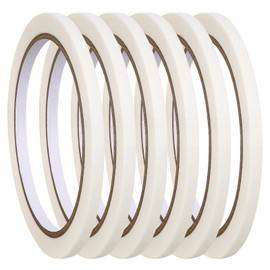 6 PCS Nail Tape for Nail Art, 0.5cm +1cm Nail Art Striping Tape Nail Tape for Press on Nails Removable Paper Nail Tape Nail Art Tape French Tip Tape for DIY Decoration Design French Style Manicure