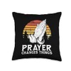 Prayer Changes Things Praying Hands Lords Christian Prayer Throw Pillow