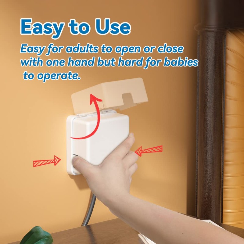 EUDEMON 1 Pack Baby Safety Electrical Outlet Cover Box, Childproof