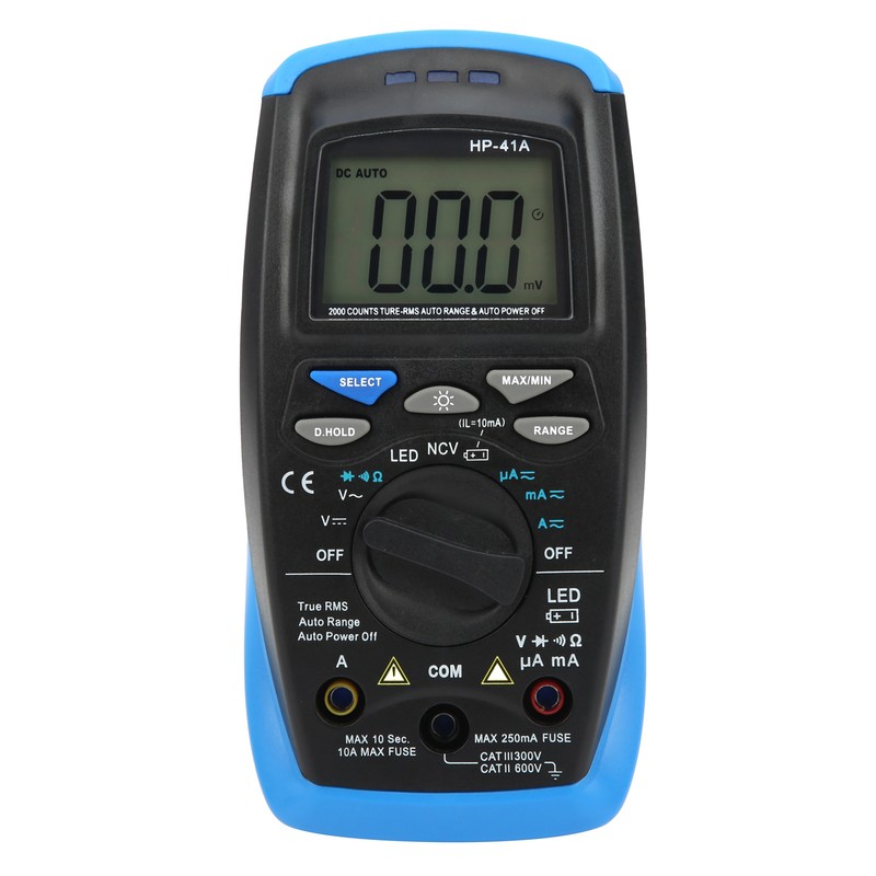 HP41A TrueRms AC DC Ammeter Voltmeter 2000Count Digital Multifunctional Meter