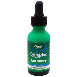 Ovante Itchy Ear Relief Oil for Dry & Irritated Ears, Stop Demodex Mite Irritation Fast, for Dry & Itchy Ear Canal, Day & Night Drops for Humans with Ear Demodex, 1.0 Ounce