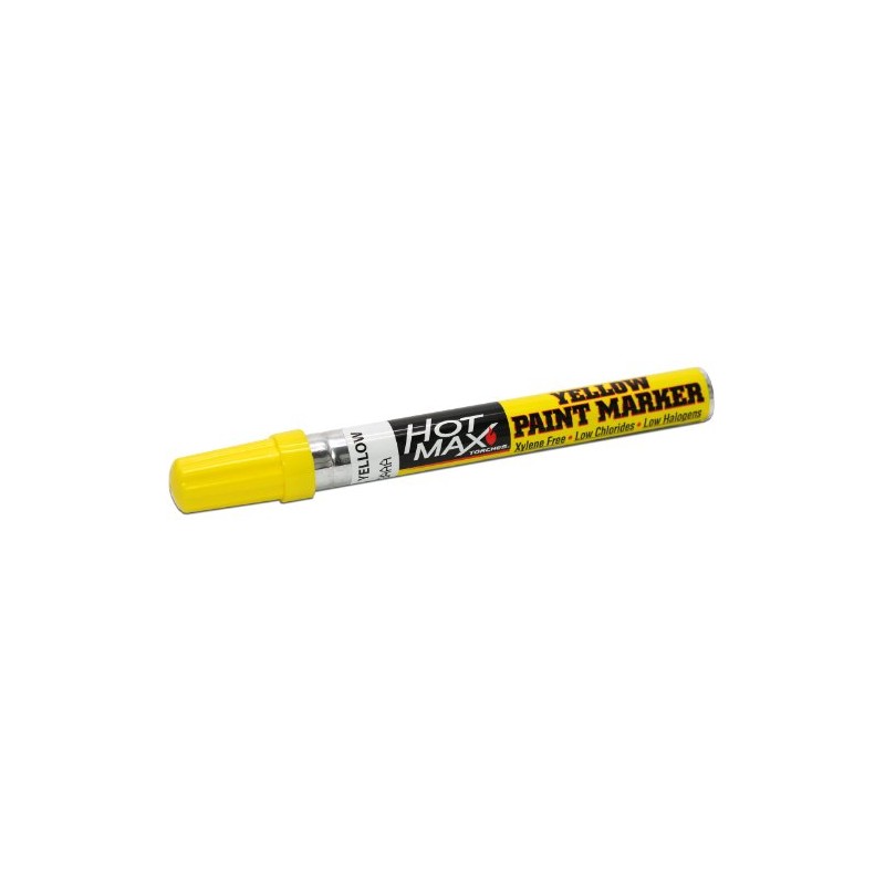 Hot Max 27014 Yellow Paint Marker, 1-Pack