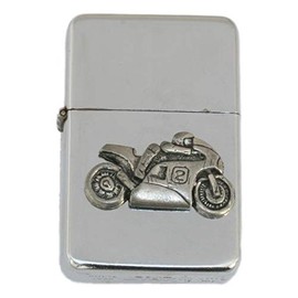 Motorbike 2 Petrol Lighter Windproof with Free Engraving Gift 245