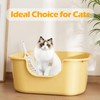 LoopTime Large Cat Litter Box with High Sides,Low Entry Cat
