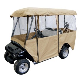 Leader Accessories Heavy Duty Deluxe Golf Cart Cover Golf Cart Driving Enclosure Cover 4 Passenger Fit for EZGO, Club Car, Yamaha Cart (4-Person)