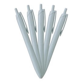 Mitsubishi Pencil HSXNSL055P.8 Permanent Ballpoint Pen Jet Stream Light Touch Ink 5 Pack 0.5 Light Blue