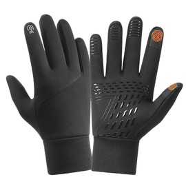 Viiotu Waterproof Touchscreen Gloves Men Women,Winter Gloves for Cycling Running Ski Work Outside Touch Screen Cold Weather (Black, XL)