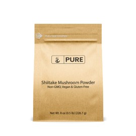 PURE ORIGINAL INGREDIENTS Shiitake Mushroom (8oz) Black Forest Mushroom, Herbal Extract, Traditional Supplement.