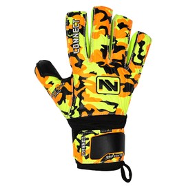 CONNECT Goalkeeper/Goalie Gloves Extreme Grip for Kids, Youth & Adult, Finger Support, Soccer Gloves for Boys, Girls & Junior Keepers Football Gloves for Training, Size 4/5/6/7 (Black, 5)