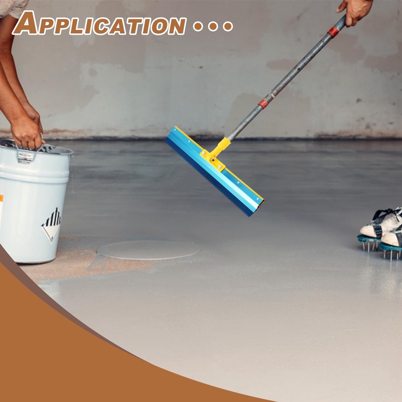 Notched Squeegee for Self Leveling, Cement Floor Leveling Tool Self-Leveling