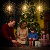 ACALEPH 120LED Firework Lights Rechargeable,Hanging Likes Star Fairy String Light