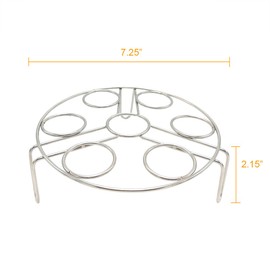 Alamic Trivet Basket Stand for Pressure Cooker Stainless Steel Egg Steamer Rack for Instant Pot, 1 Pack