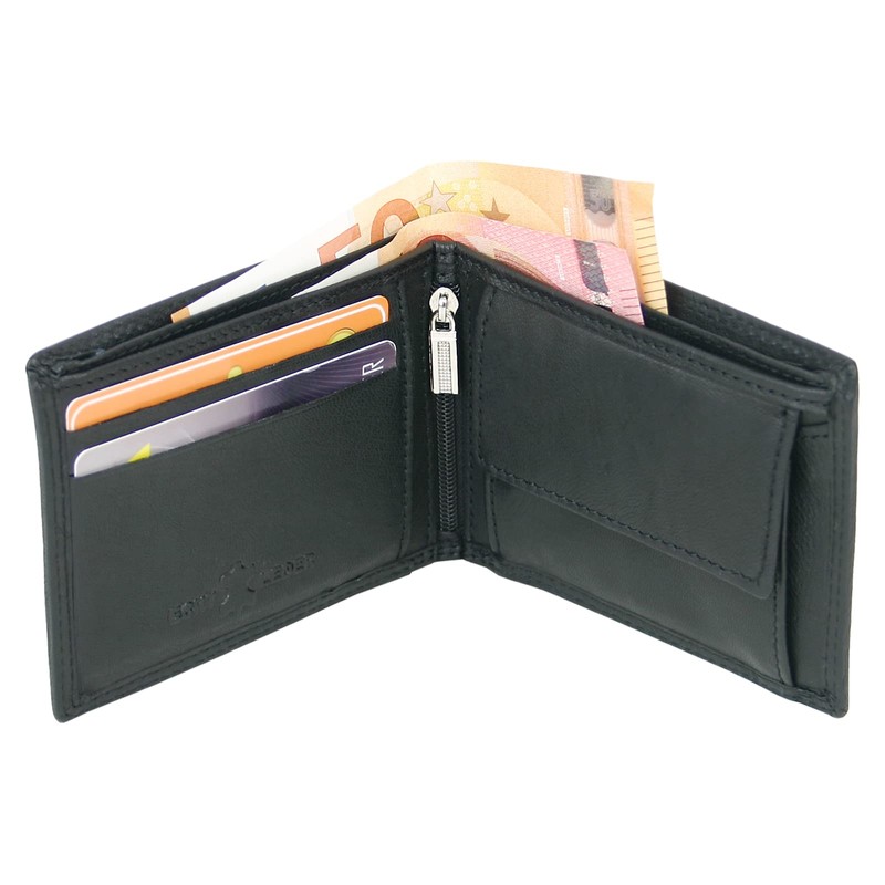 CA$H - Men's Wallet Landscape Format - Genuine Leather Wallet,