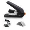 Deli Effortless Heavy Duty Stapler, One Touch Stapling, Easy to