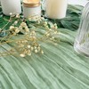 Sevenpers Cheesecloth Table Runner, 35"x120" Rustic Boho Gauze Spring Sage