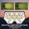 FOSUNKER All-New Solar Spot Lights Outdoor Waterproof，20 LEDs Solar Flag