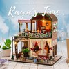 Flever DIY Miniature House Kit, Tiny Home Kit with LED