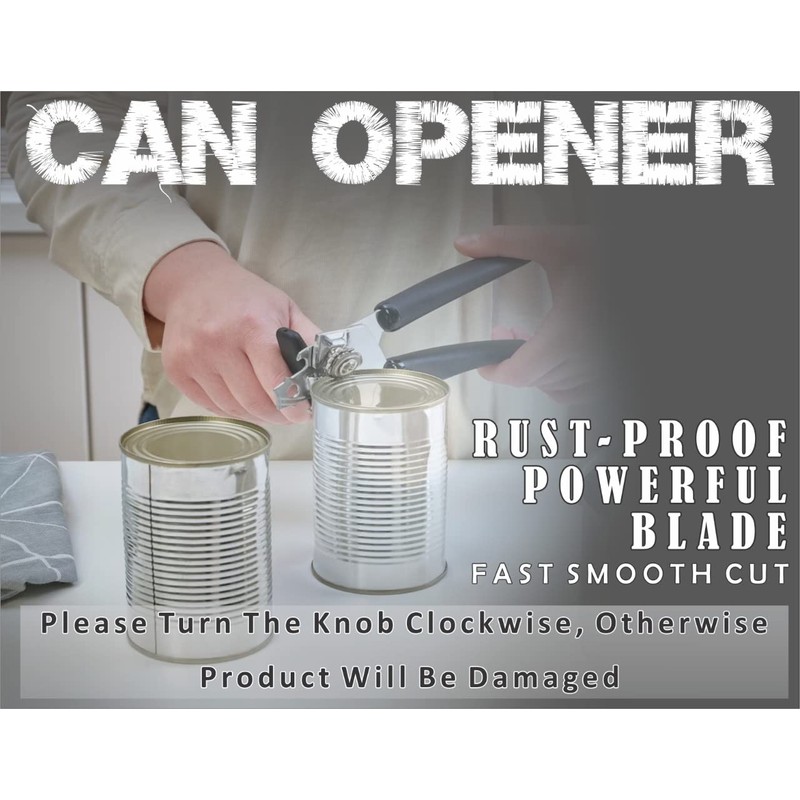 Has & Fas Stainless Steel 3 in 1 Can Opener