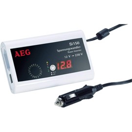 AEG 97110 Pocket Spannungswandler Si 150 mit LED-Display, 150 Watt und zur E-Bike - Akkuladung geeignet