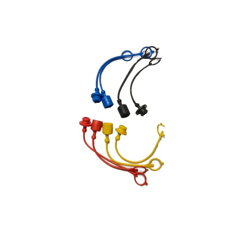 DecoHongDi 4 Sets Hydraulic Coupler Dust Cap and Plug, Hydraulic
