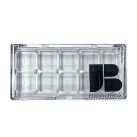 Makeup Palette Pro Paleta Vacía de Maquillaje Transparente con 10 Compartimentos, Estuche Reutilizable para Sombras o Cosméticos                      