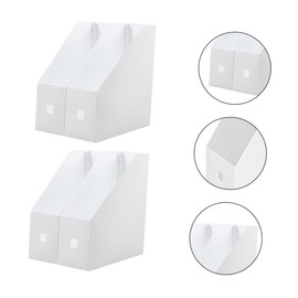 Operitacx Büro Organizer Set 2 Stücke Desktop Datei Organizer Dokument Rack Kunststoff Lagerung Rack Schreibtisch Lagerung