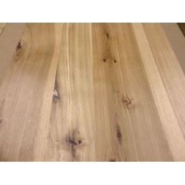 JSO Wood Products Hickory Pecan Rustic Planked Knotty Wood Veneer 24" x 48" on Paper Backer 1/40"