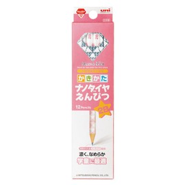 三菱鉛筆 かきかた鉛筆 ナノダイヤ 2B ピンク 1ダース K69022B