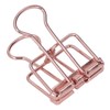 19mm 80pcs Binder Clips Strong Clamping Force Metal Hollow Tail