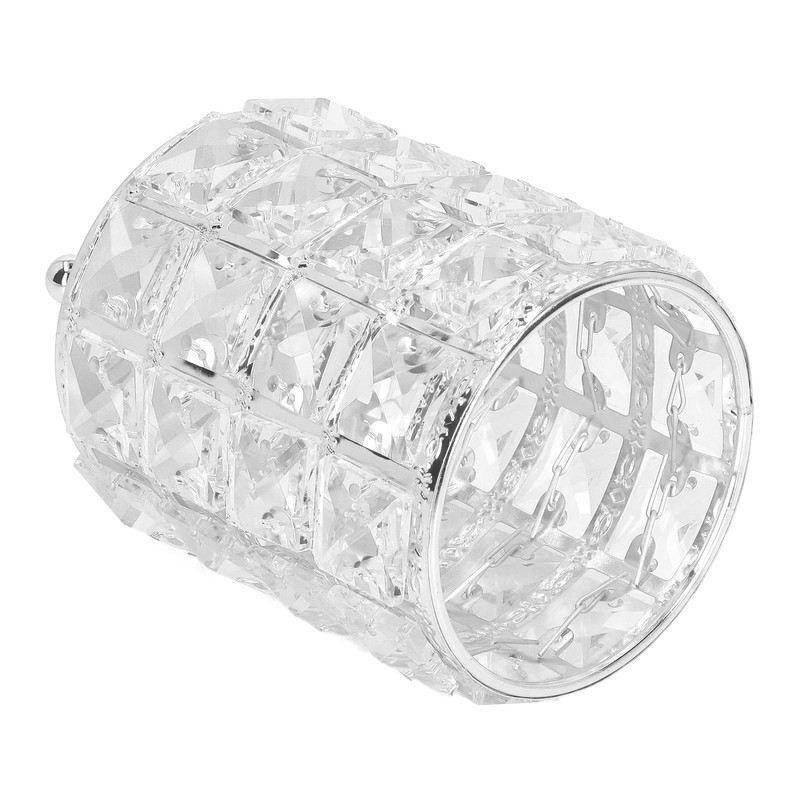 Crystal Makeup Brush Holder European Style Rounded Crystal Glass Cosmetic
