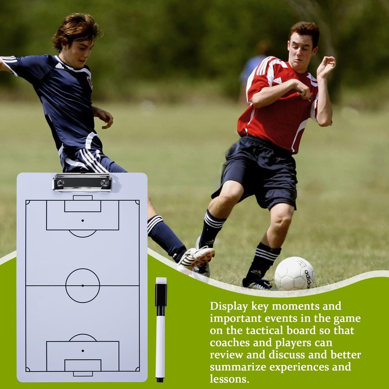 Pure Vie Magnetic Soccer Coaching Board, Portable Soccer Whiteboard for