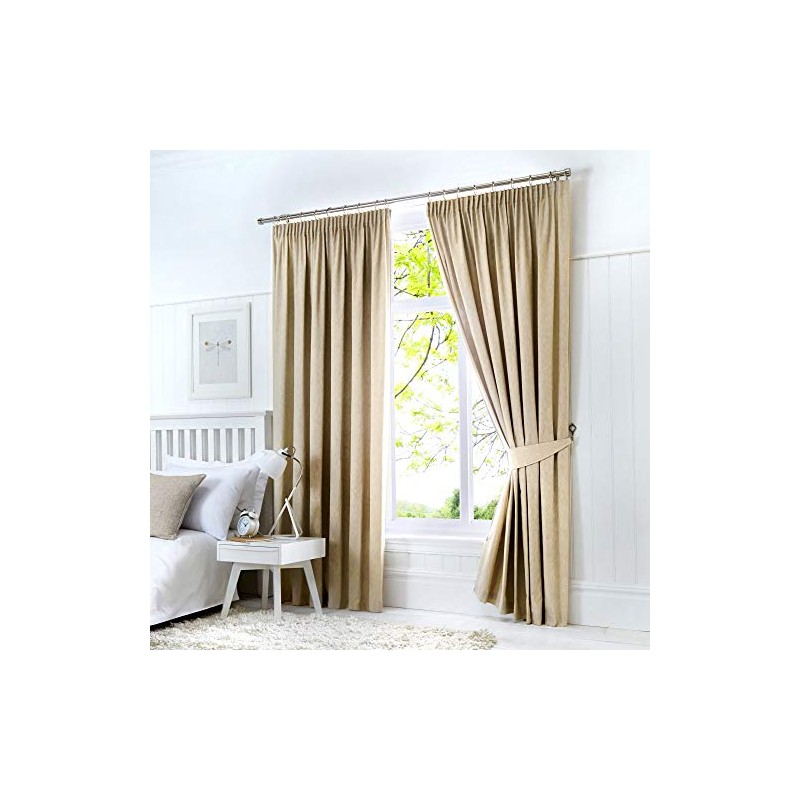 Fusion - Dijon - Pair of Curtain Tiebacks, Natural