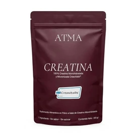 ATMA Creatina Monohidratada 300g | Pura Creavitalis® | 60 Porciones