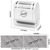 Miseyo Wide Roller Stamp Identity Theft Stamp 1.5 Inch Perfect