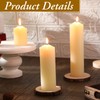 MTLEE 6 Pcs Pillar Candles 3 Set 2 in x