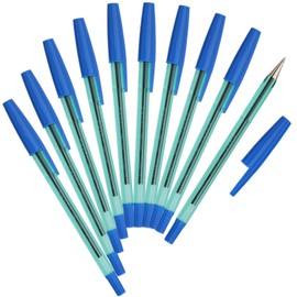 ゼブラ 油性ボールペン ニューハードケアS 青 10本 B-BNR2-BL