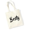 Huuraa Besty Bestie Jute Bag Cotton 10 Litres Size with