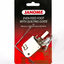 Janome Even Feed Foot with Quilting Guide for Memory Craft Embroidery Machines