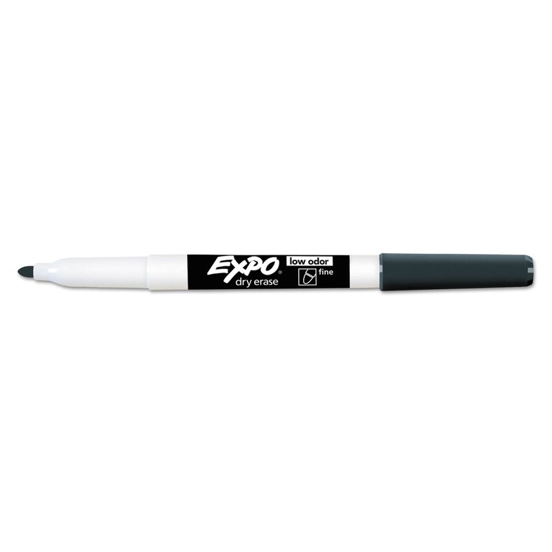 Expo Dry Erase Markers, Fine Tip, Black, 36/Pack (1921062)