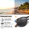 Carfia Polarized Sunglasses for Women Small Face UV Protection, Retro